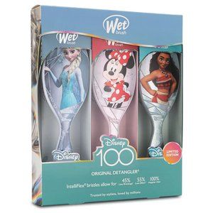 3 Pack Wet Original Detangler Brushes - Disney 100 Design